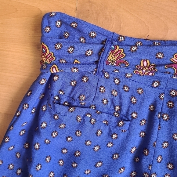 Anthropologie Ett:twa Bohemian Floral Hem Wide-leg Pants - Picture 6 of 16